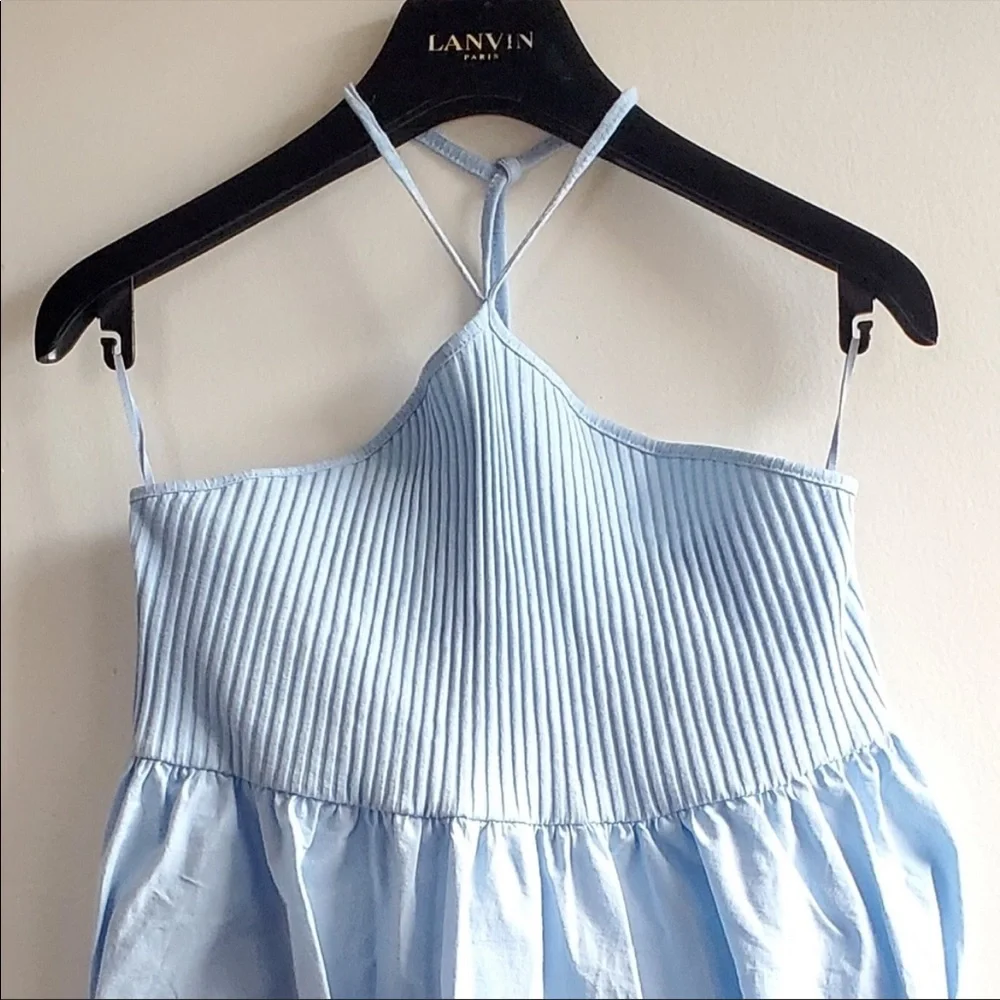 NWT Zara Halter Dress light blue M - Picture 9 of 13